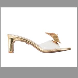 Cecelia New York Gold Flower Sandal